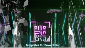  Presentation with black technology - Presentation featuring image-of-data-processing background and a tawny brown colored foreground