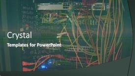  Presentation with data processing - Slide set enhanced with image-of-data-processing background and a ocean colored foreground