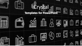  Presentation with image processing - PPT theme featuring image-of-data-processing background and a black colored foreground