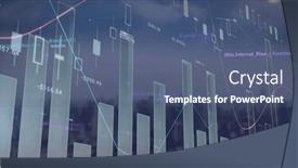  Presentation with image processing - Presentation theme having image-of-data-processing background and a ocean colored foreground