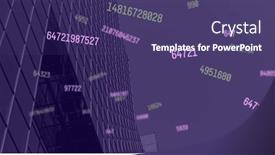  Presentation with image processing - Presentation theme having image-of-data-processing background and a violet colored foreground
