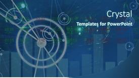  Presentation with green computing - PPT layouts having image-of-data-processing background and a ocean colored foreground