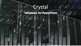  Presentation with connections - Slide set enhanced with image-of-data-processing background and a dark gray colored foreground