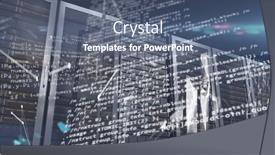  Presentation with processing - Slide set having image-of-data-processing background and a ocean colored foreground