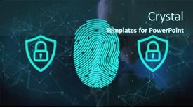  Presentation with image processing - Presentation design having image-of-data-processing and a ocean colored foreground