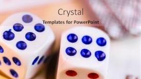  Presentation with euro - Colorful presentation enhanced with image-of-dices backdrop and a soft green colored foreground