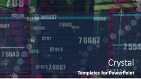  Presentation with dna coding - PPT theme having image-of-digital-counter background and a navy blue colored foreground