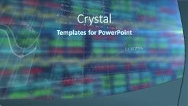  Presentation with digital finance - Slide deck enhanced with image-of-digital-grid-pattern background and a ocean colored foreground