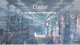  Presentation with computer storage - Slide deck with image-of-digital-icons-data background and a  colored foreground