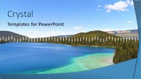  Presentation with interface - PPT theme with image-of-digital-screen background and a light blue colored foreground