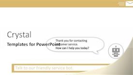  Presentation with chat - Slide deck having image-of-digital-screen background and a white colored foreground