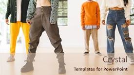  Presentation with club training - Presentation theme consisting of image-of-diverse-female background and a lemonade colored foreground