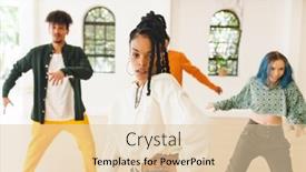  Presentation with club training - Presentation theme with image-of-diverse-female background and a lemonade colored foreground