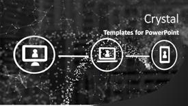  Presentation with data science - Presentation having image-of-dna-strand-spinning background and a dark gray colored foreground
