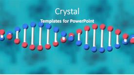  Presentation with spinning - Presentation theme with image-of-dna-strand-spinning background and a teal colored foreground