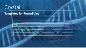  Presentation with dna computing - Presentation design featuring image-of-dna-strand background and a ocean colored foreground