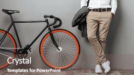  Presentation with mens health - Beautiful PPT theme featuring image of dressed half mens backdrop and a violet colored foreground