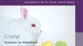  Presentation with rabbit - Slide deck consisting of image-of-easter-monday-text background and a sky blue colored foreground