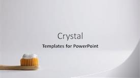  Presentation with eco plastic - Theme consisting of image-of-eco-toothbrush background and a light gray colored foreground