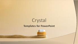  Presentation with eco plastic - Presentation design enhanced with image-of-eco-toothbrush background and a lemonade colored foreground