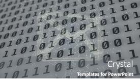  Presentation with connections - PPT layouts enhanced with image-of-email-over-binary background and a  colored foreground