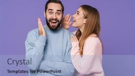  Presentation with loving hearts love heart candy - PPT layouts enhanced with image-of-emotional-surprised-young background and a light blue colored foreground