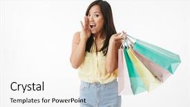  Presentation with young man and a woman - Beautiful PPT layouts featuring image of emotional young asian backdrop and a white colored foreground