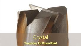  Presentation with end - PPT layouts featuring image of end mill studio isolated on white background background and a violet colored foreground