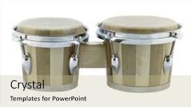  Presentation with cosmic african - PPT layouts having image of ethnic african drum background and a mint green colored foreground