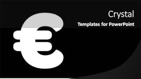  Presentation with digital euro - Presentation theme having image-of-euro-icon background and a black colored foreground