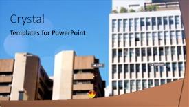  Presentation with media image - Slide deck enhanced with image-of-falling-social-media background and a light blue colored foreground