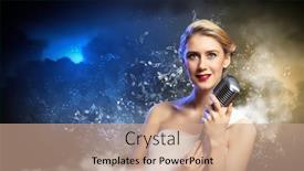  Presentation with singer - PPT theme featuring experiment plant tissue culture in background and a light gray colored foreground