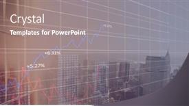  Presentation with digital image processing - Theme featuring image-of-finacial-data-processing background and a gray colored foreground