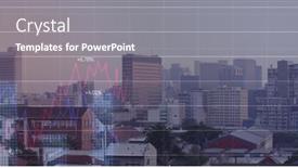  Presentation with image processing - Slides having image-of-finacial-data-processing background and a gray colored foreground