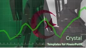  Presentation with digital image processing - Presentation consisting of image-of-financial-data-processing background and a tawny brown colored foreground