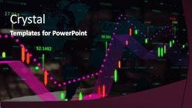  Presentation with image processing - PPT theme featuring image-of-financial-data-processing background and a  colored foreground
