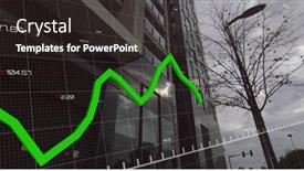  Presentation with housing market - Presentation having image-of-financial-data-processing background and a dark gray colored foreground