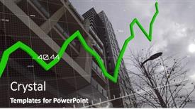  Presentation with housing market - PPT layouts with image-of-financial-data-processing background and a dark gray colored foreground