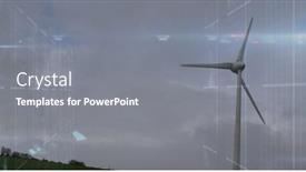  Presentation with power energy - Presentation theme featuring image-of-financial-data-processing background and a gray colored foreground