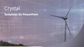  Presentation with energy power - PPT theme enhanced with image-of-financial-data-processing background and a gray colored foreground