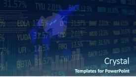 Presentation with european union - PPT layouts having image-of-financial-data-processing background and a ocean colored foreground