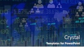  Presentation with european union - Presentation design enhanced with image-of-financial-data-processing background and a  colored foreground