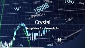  Presentation with image processing - Slide deck having image-of-financial-data-processing background and a navy blue colored foreground