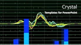  Presentation with data processing - Presentation with image-of-financial-data-processing background and a black colored foreground