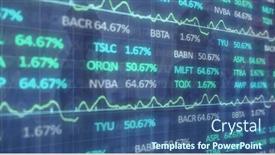  Presentation with processing - Slide deck featuring image-of-financial-data-processing background and a ocean colored foreground