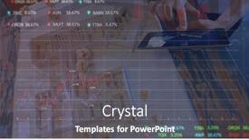  Presentation with diverse business people - PPT layouts enhanced with image-of-financial-data-processing background and a gray colored foreground