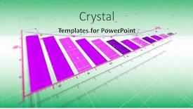  Presentation with processing - Presentation design having image-of-financial-data-processing background and a mint green colored foreground