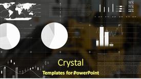  Presentation with terminal - Slides having image-of-financial-data-processing background and a wine colored foreground