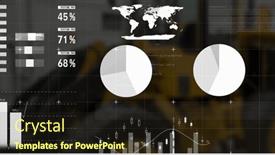  Presentation with terminal - Presentation enhanced with image-of-financial-data-processing background and a wine colored foreground