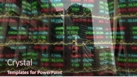  Presentation with image processing - Slides featuring image-of-financial-data-processing background and a wine colored foreground